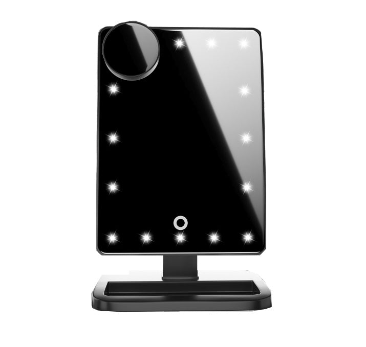 Touch screen makeup mirror with 20 LED light from bloomritual store