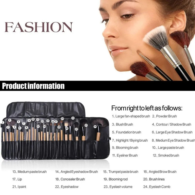 24pcs makeup brush sets from bloomrituals store